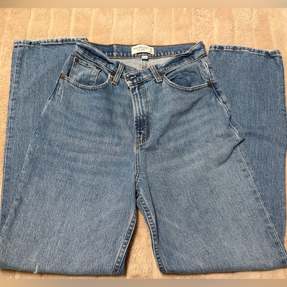 Abercrombie & Fitch Light Blue Straight Leg Jeans